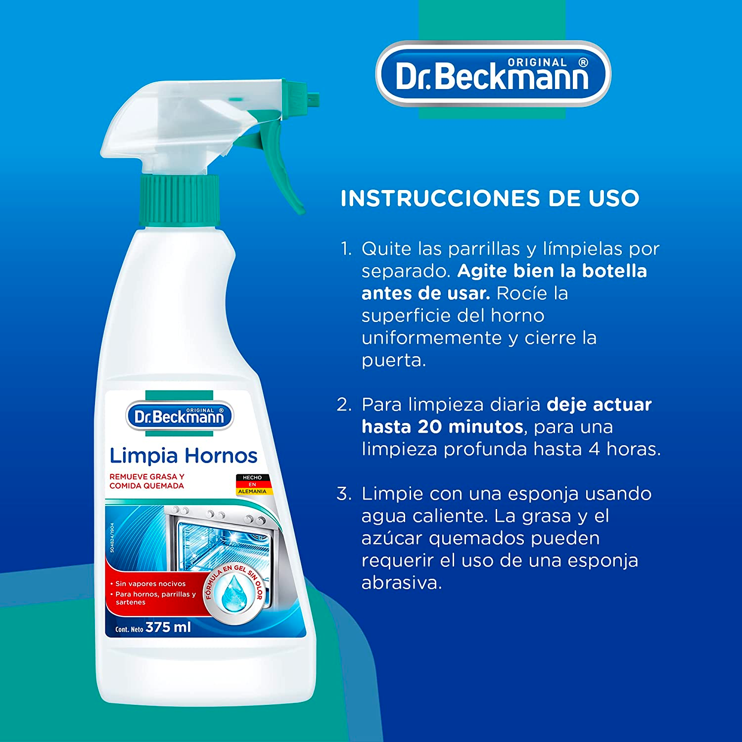 Dr. Beckmann Limpia Hornos 375 ml-4