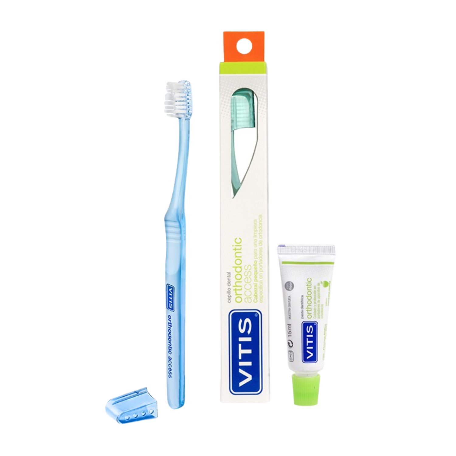 Vitis Cepillo Dental Orthodontic Access + Mini Pasta-2