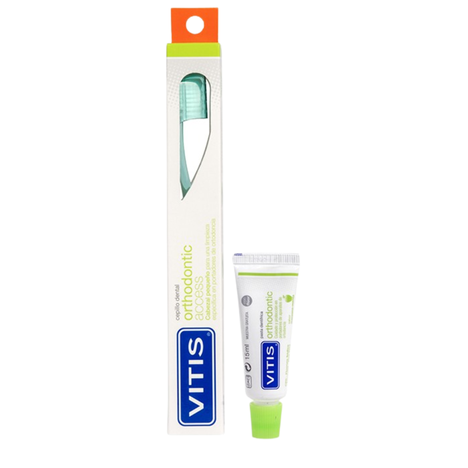 Vitis Cepillo Dental Orthodontic Access + Mini Pasta-0