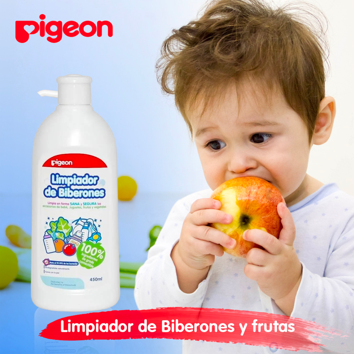 Pigeon Limpiador De Biberones 450 ml-1
