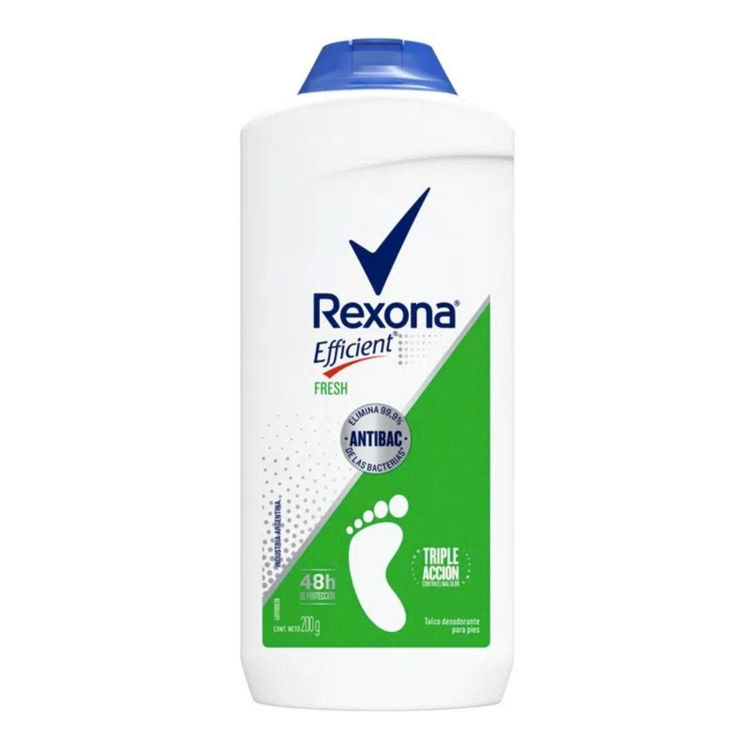Desodorante Rexona Efficient Talco 200 g Fresh-0