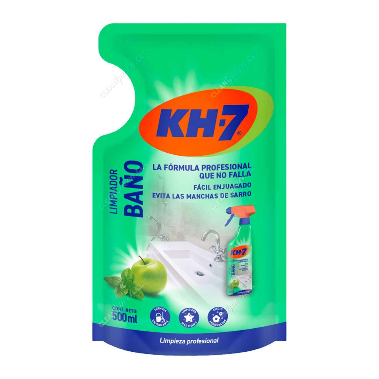 KH-7 Limpiador de Baños Desinfectante Doypack 500 ml-0
