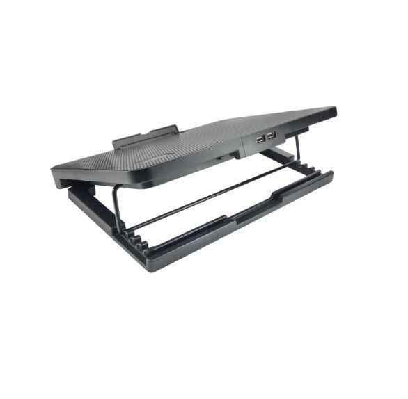 Base De Enfriamiento Para Notebook Con Altura Ajustable Y Dos USB-0