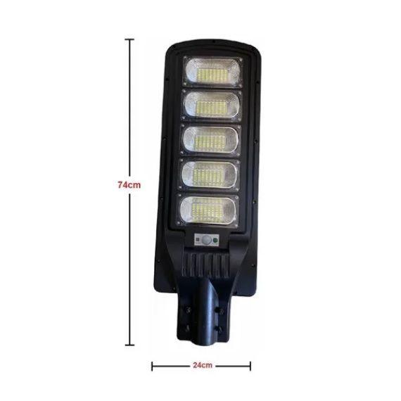 Foco Led Solar 250w Poste Exterior Focos Solares Potentes + Base-2