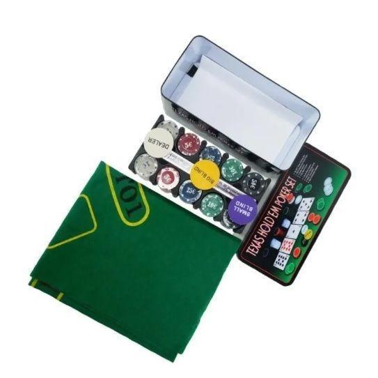 Set Poker Profesional 200 Fichas Caja De Metal-3