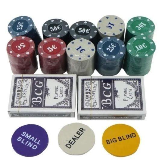 Set Poker Profesional 200 Fichas Caja De Metal-2