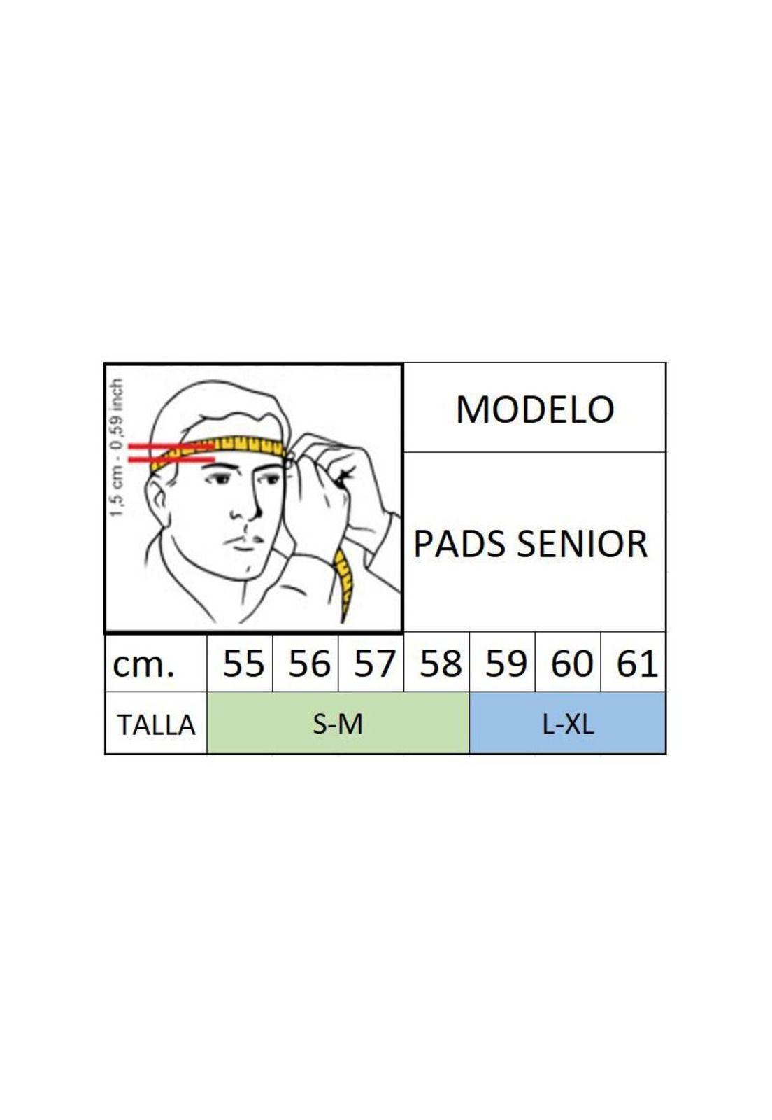 SH Casco Nieve Pads Senior Blanco/Ne-2