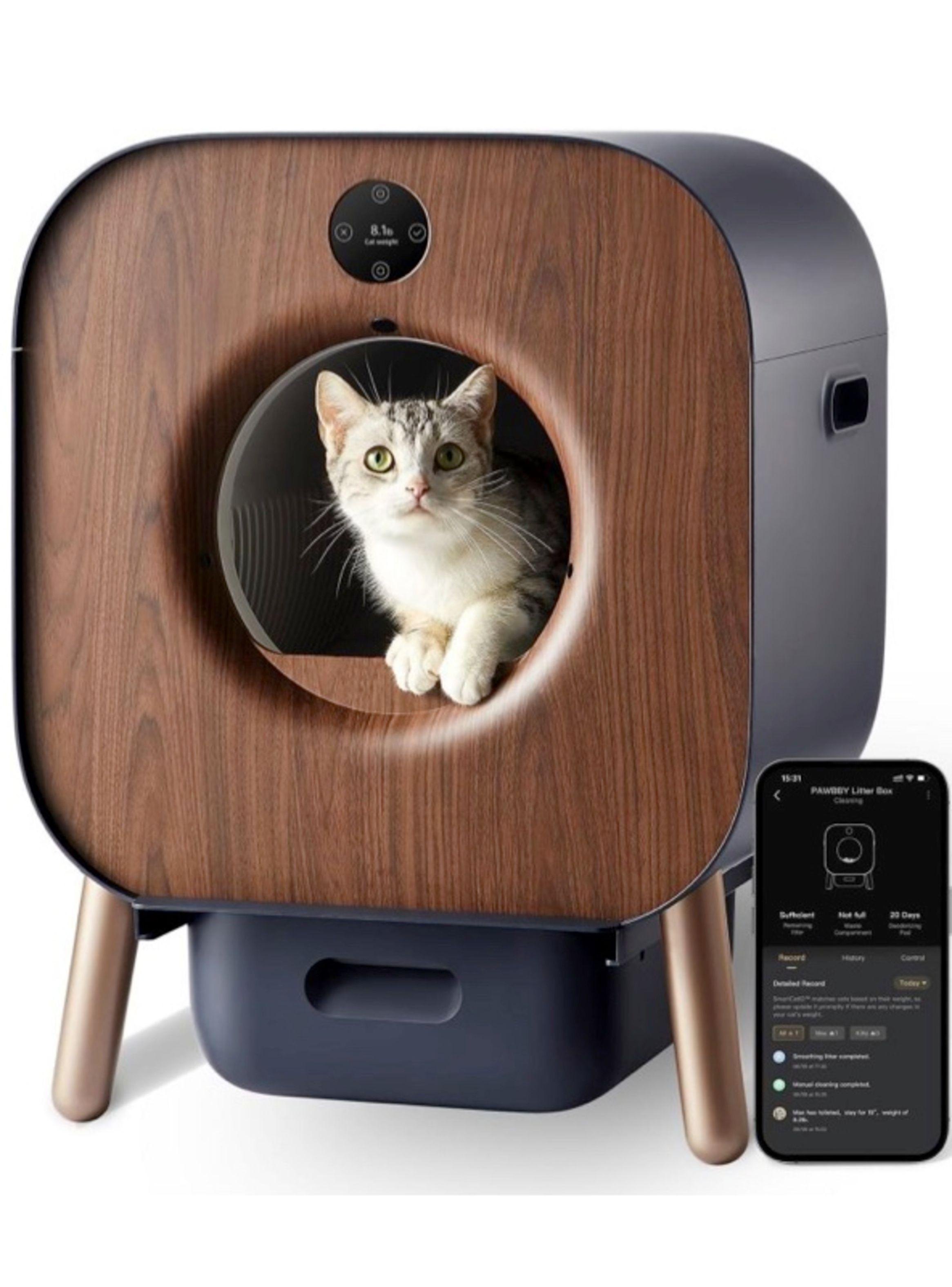 XIAOMI PAWBBY Caja de arena autolimpiante para gatos-0