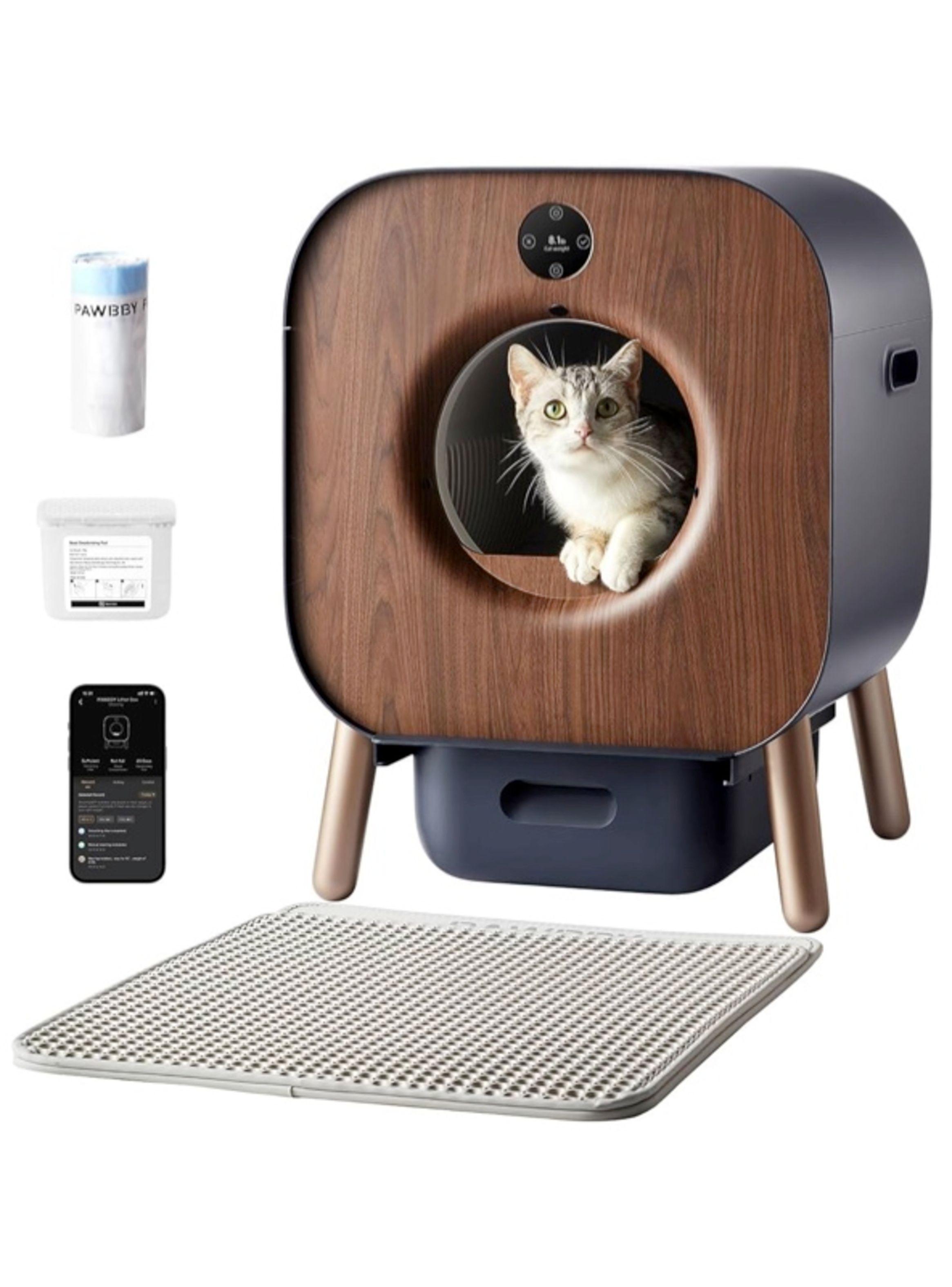 XIAOMI PAWBBY Caja de arena autolimpiante para gatos-1