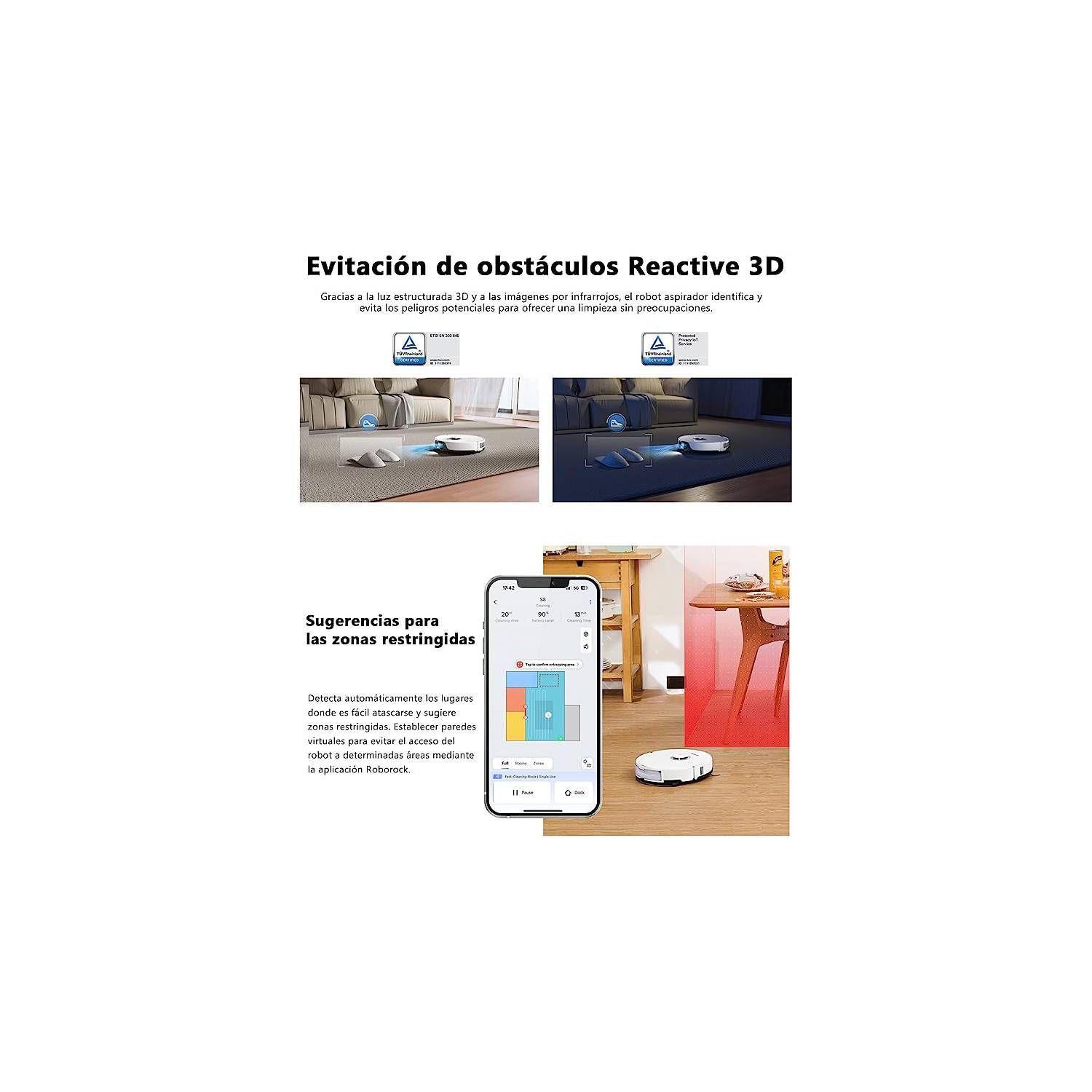 Roborock Robot Aspiradora S8 Color Negro-4