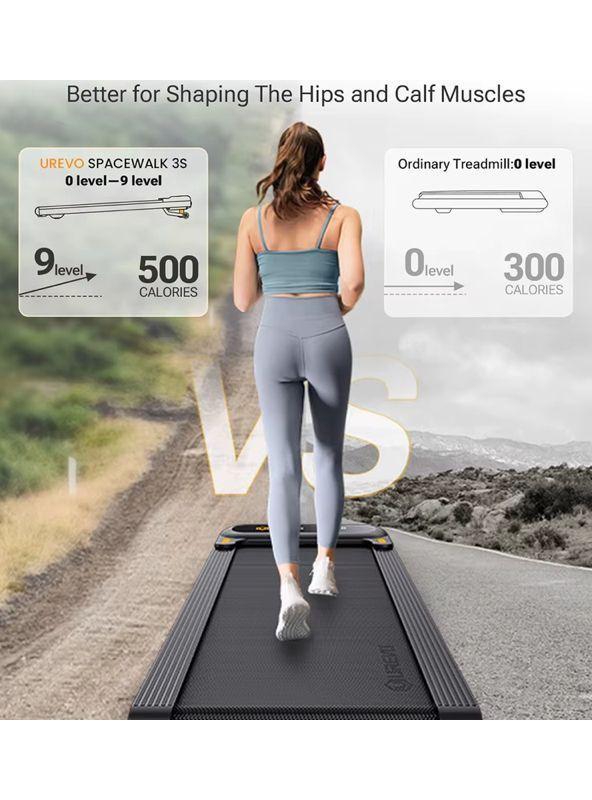 UREVO- Spacewalk cinta de correr inteligente 3S, 9 niveles de inclinación automática Open Box-3