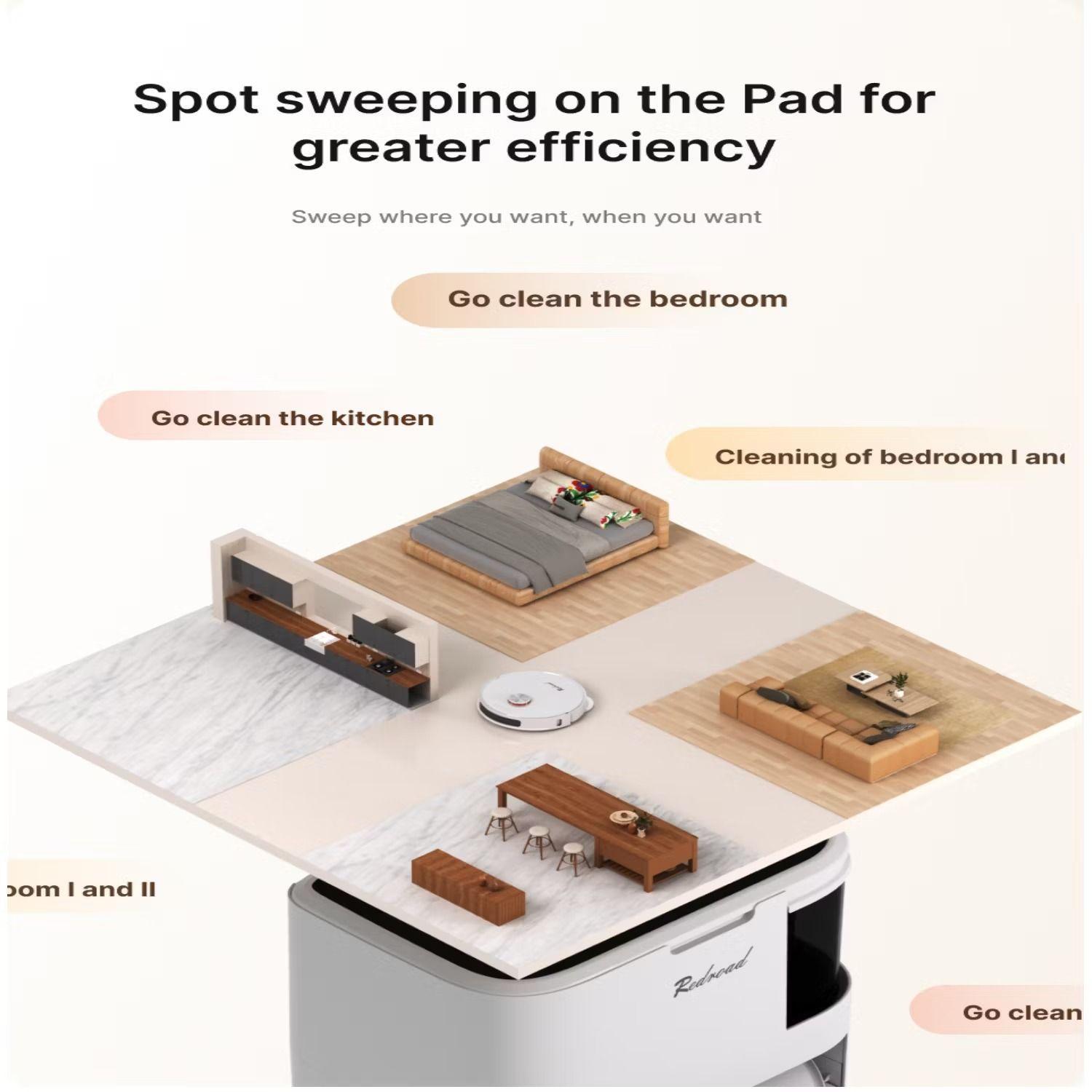 Robot aspiradora Redroad G20 con estación de autolimpieza-1