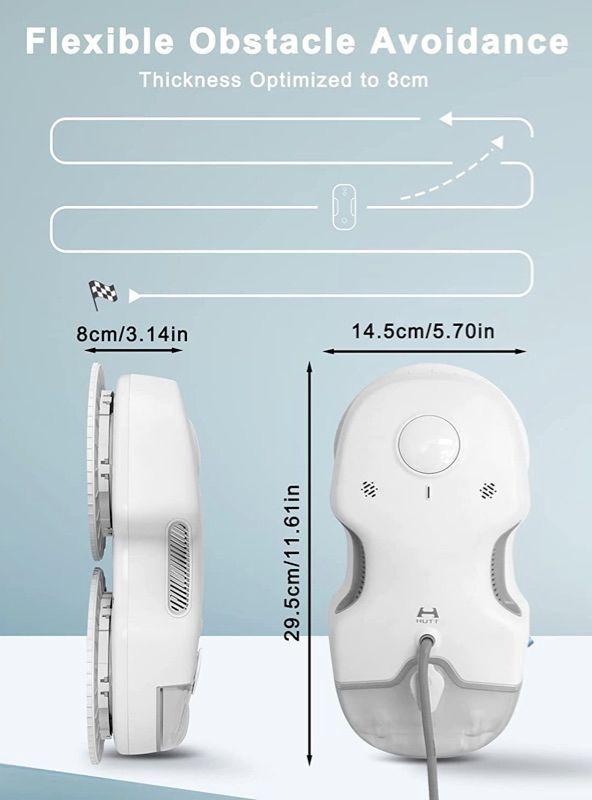 XIAOMI HUTT Robot Limpia Vidrios C65 con Tanque de Agua 80ML, Robot Limpieza de Ventanas 3800Pa-4