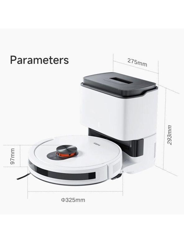 Aspiradora ROIDMI Robot Aspirador Eve CC con función de Limpieza, 4000Pa, navegación por láser-1