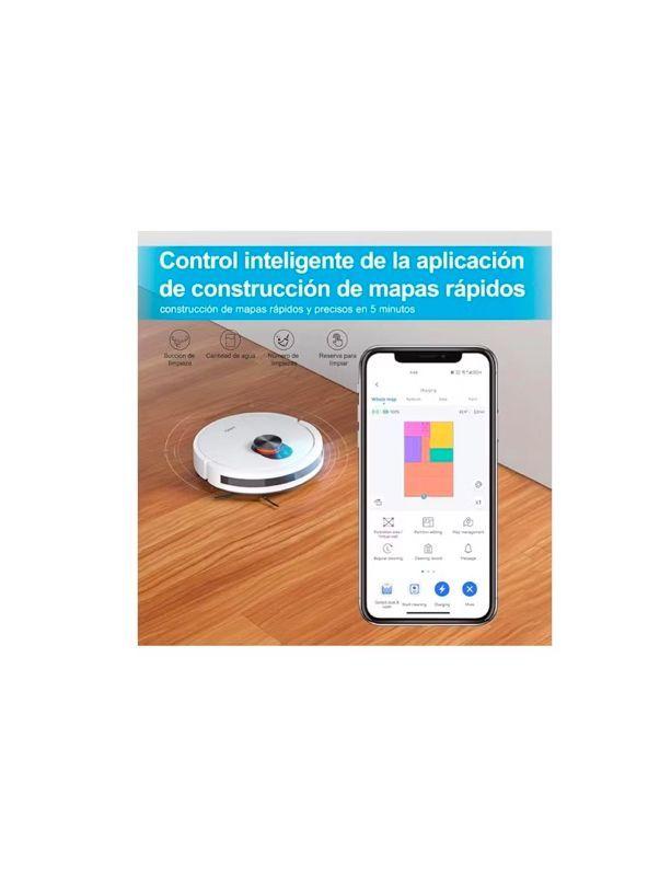 Aspiradora ROIDMI Robot Aspirador Eve CC con función de Limpieza, 4000Pa, navegación por láser-3