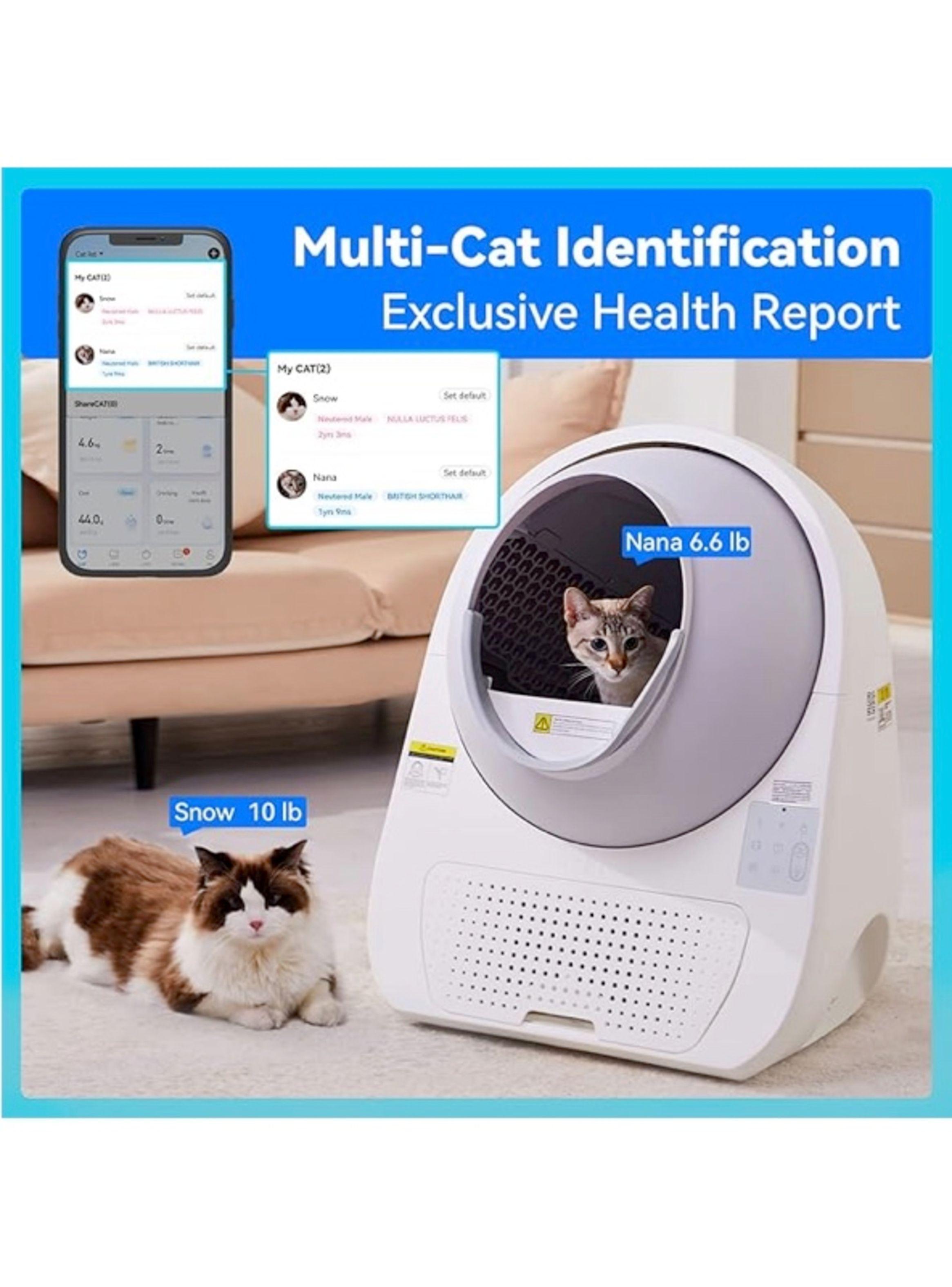 CATLINK Caja de arena automática para gatos autolimpiante para varios gatos con aplicación-2