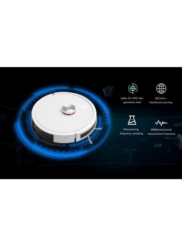 Aspiradora Trapeadora Robot Lydsto R1 Edge, Autovaciado, 5000pa, Blanca-3