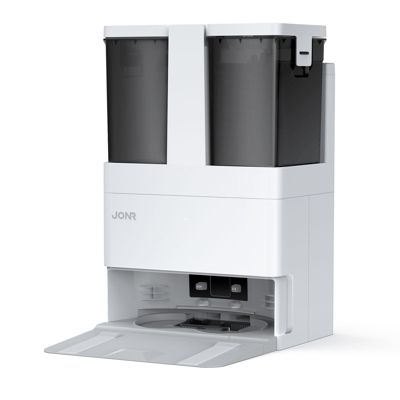 Robot aspiradora JONR T5 Lite con base de secado y lavado de mopa, 8000PA Succion-3