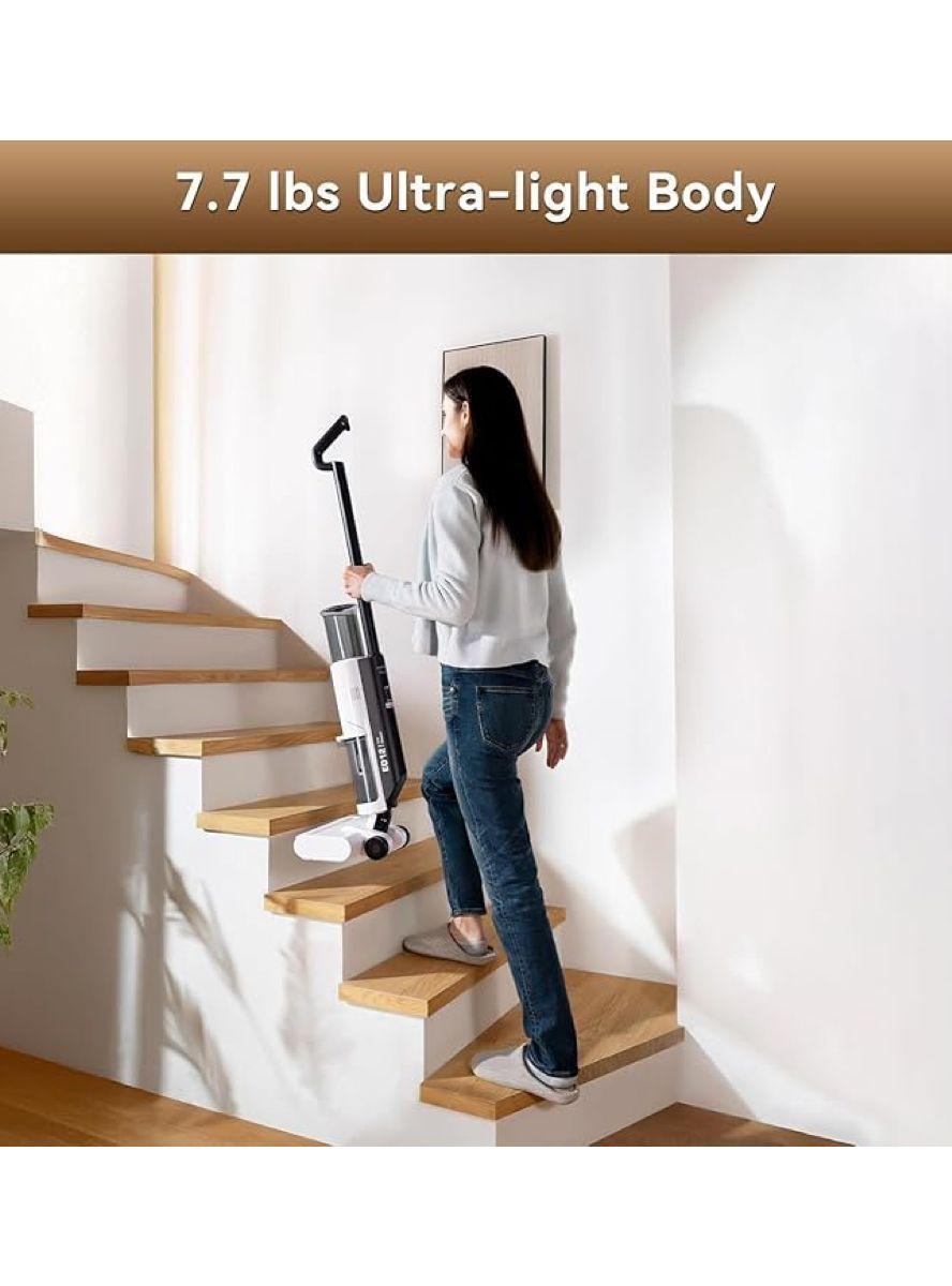 JONR ED12 Lite – Aspiradora en seco y húmedo, sin cable, con autolavado-2