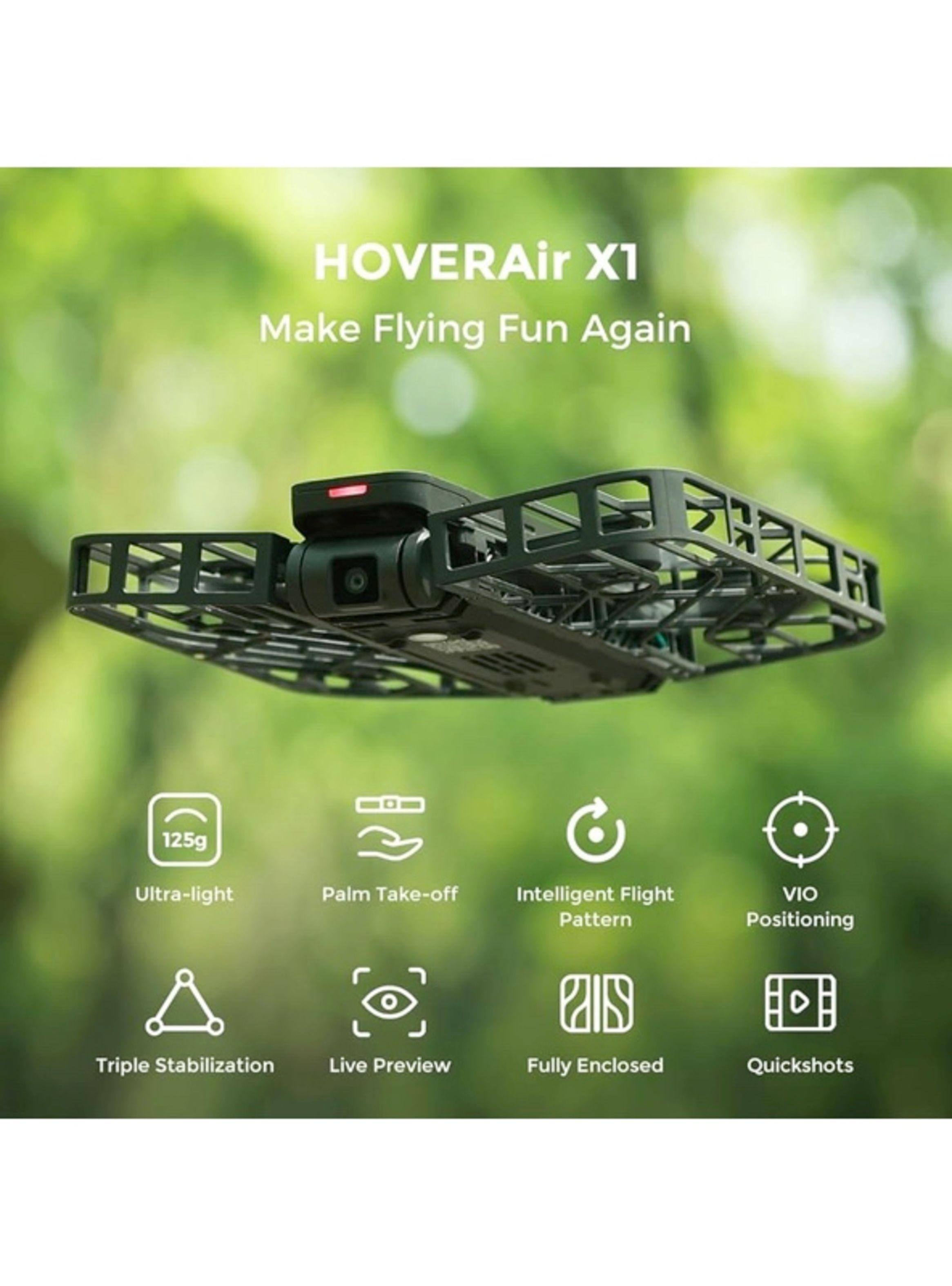 HOVER Air X1 Drone Combo Negro-3