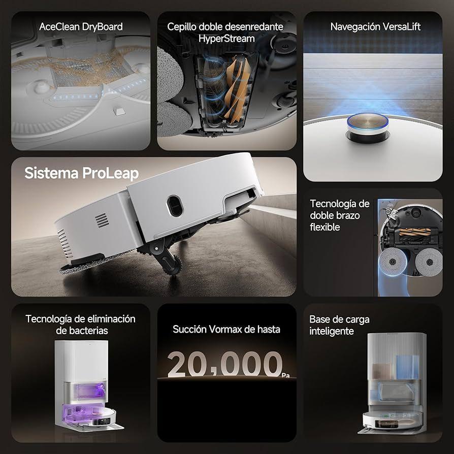 DREAME X50 Ultra Complete Robot Aspirador y trapeador con vac o autom tico y trapeador autolimpiante-3