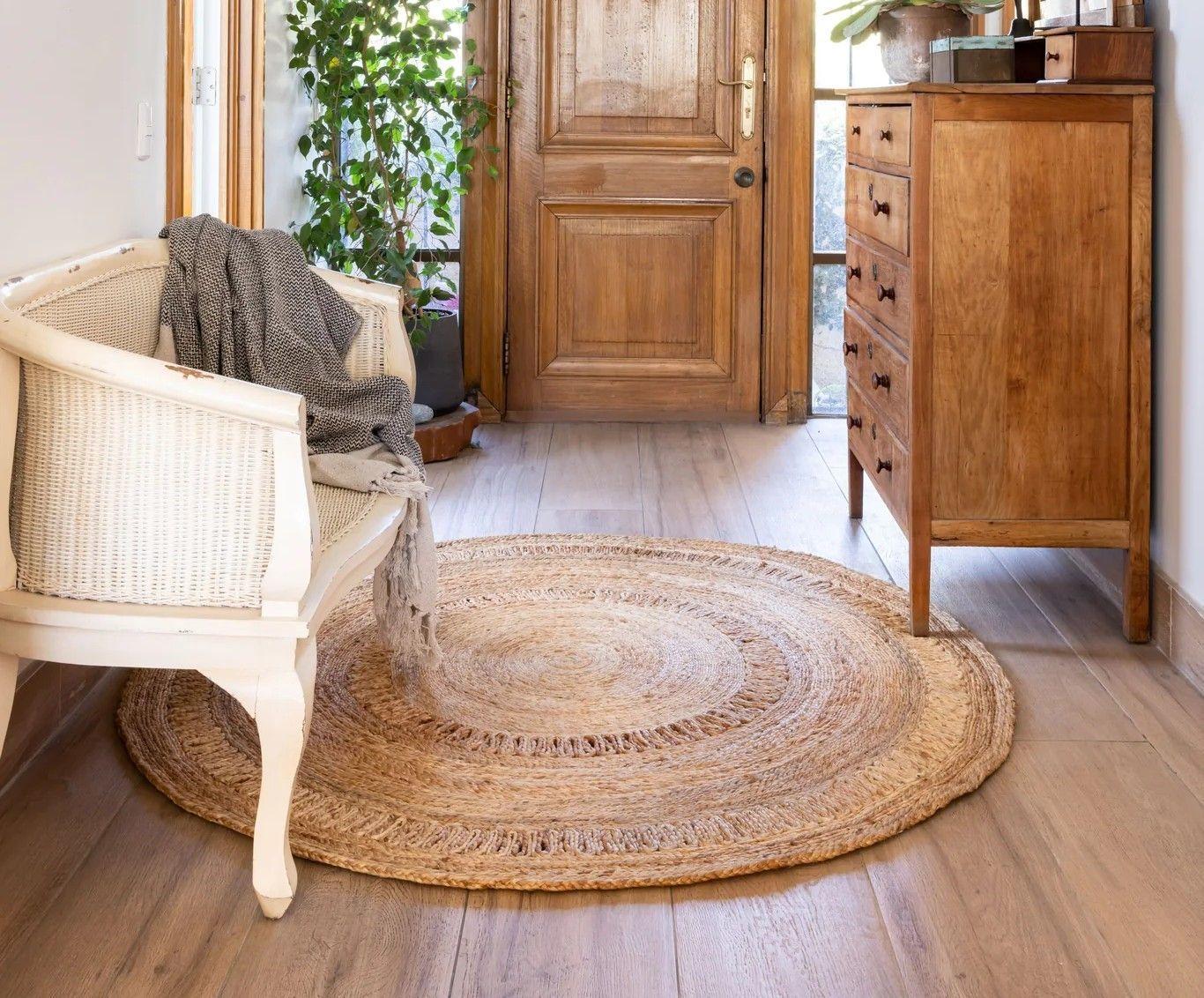 Alfombra Redonda Yute 160 cm Korba-3