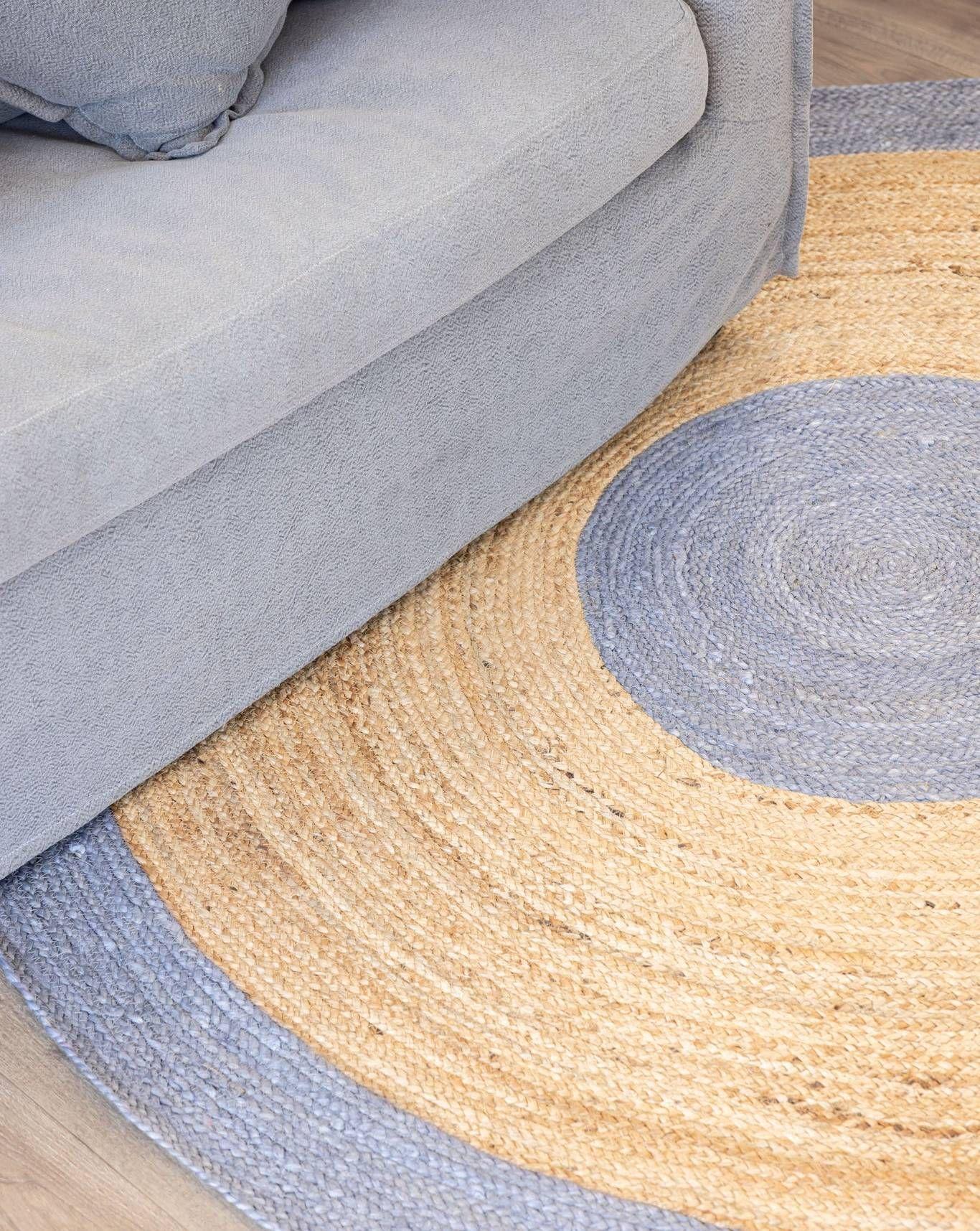 Alfombra Redonda Yute 160 cm Meerut-2