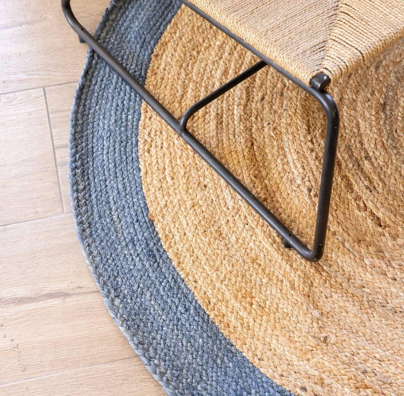 Alfombra Redonda Yute 140 cm Chennai-1