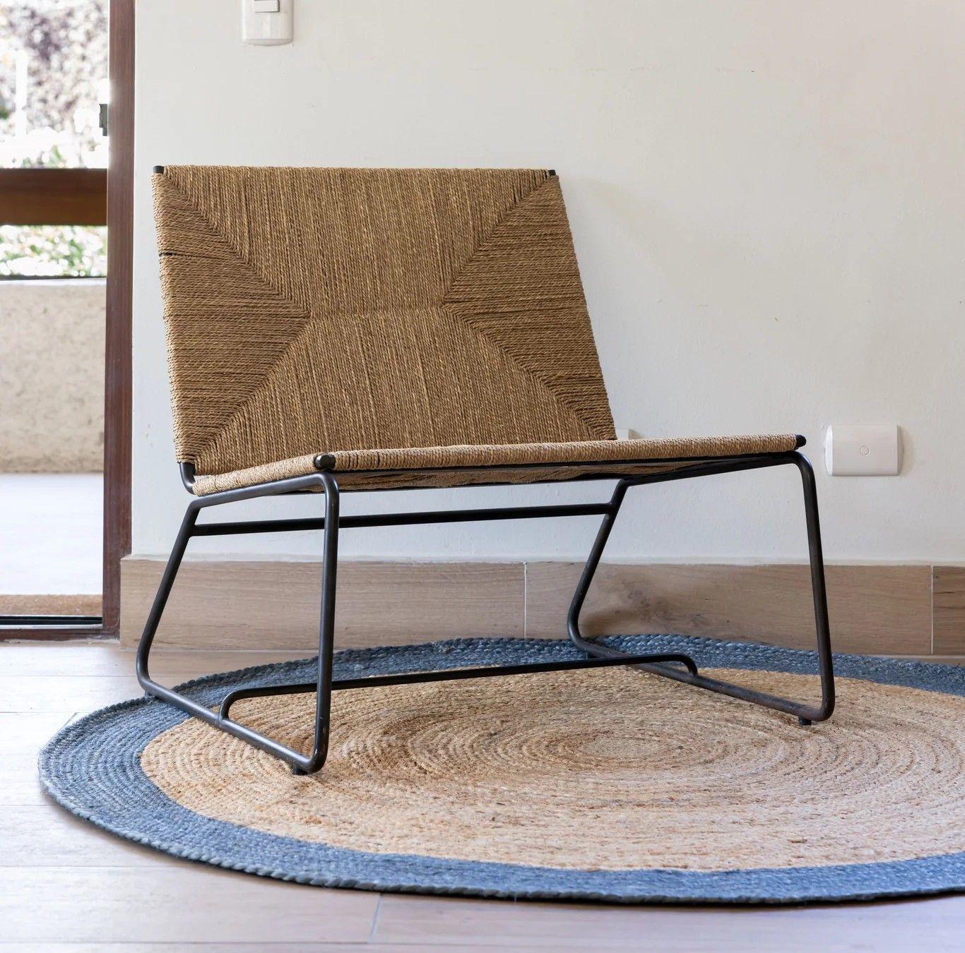 Alfombra Redonda Yute 140 cm Chennai-2