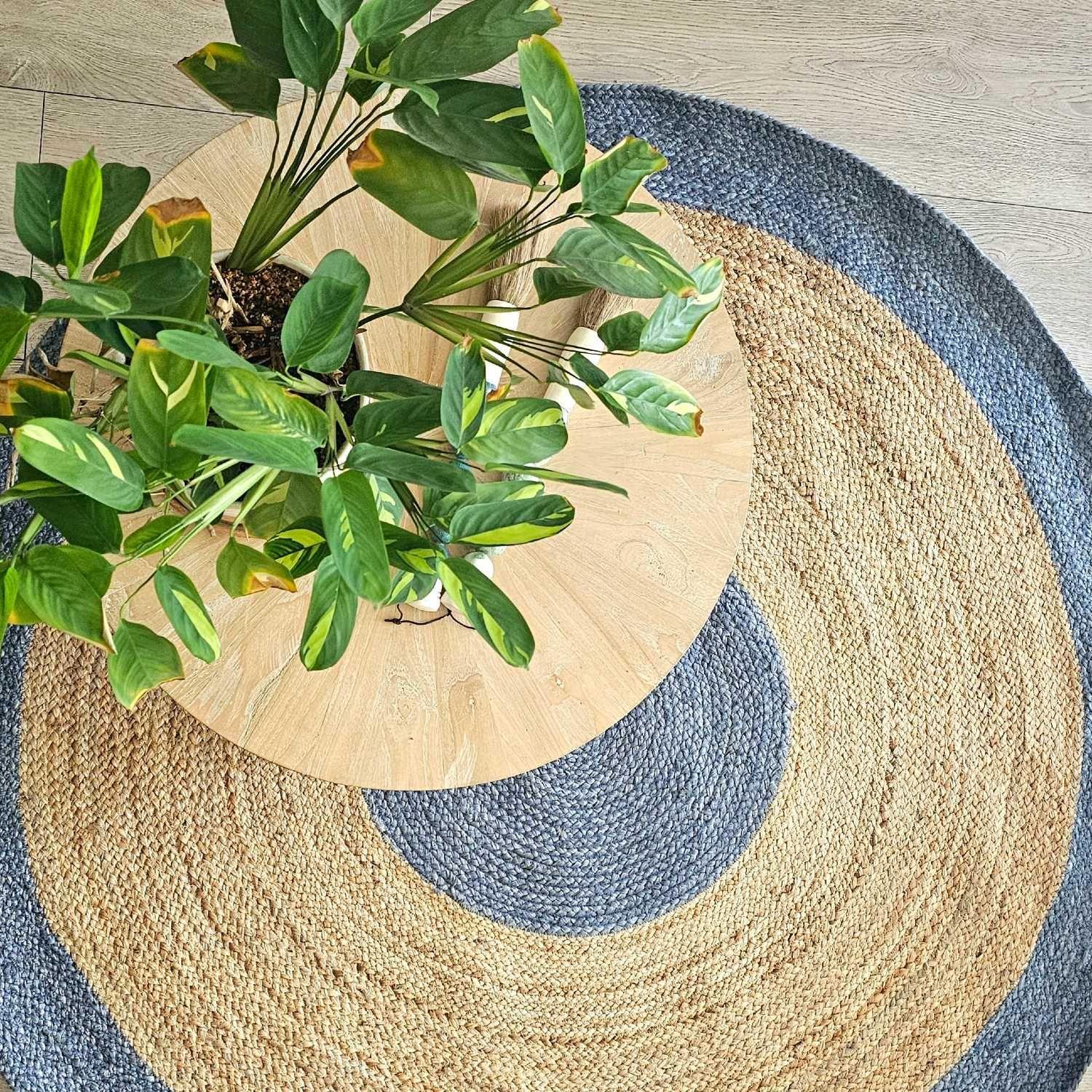 Alfombra Redonda Yute 140 cm Jalna-0