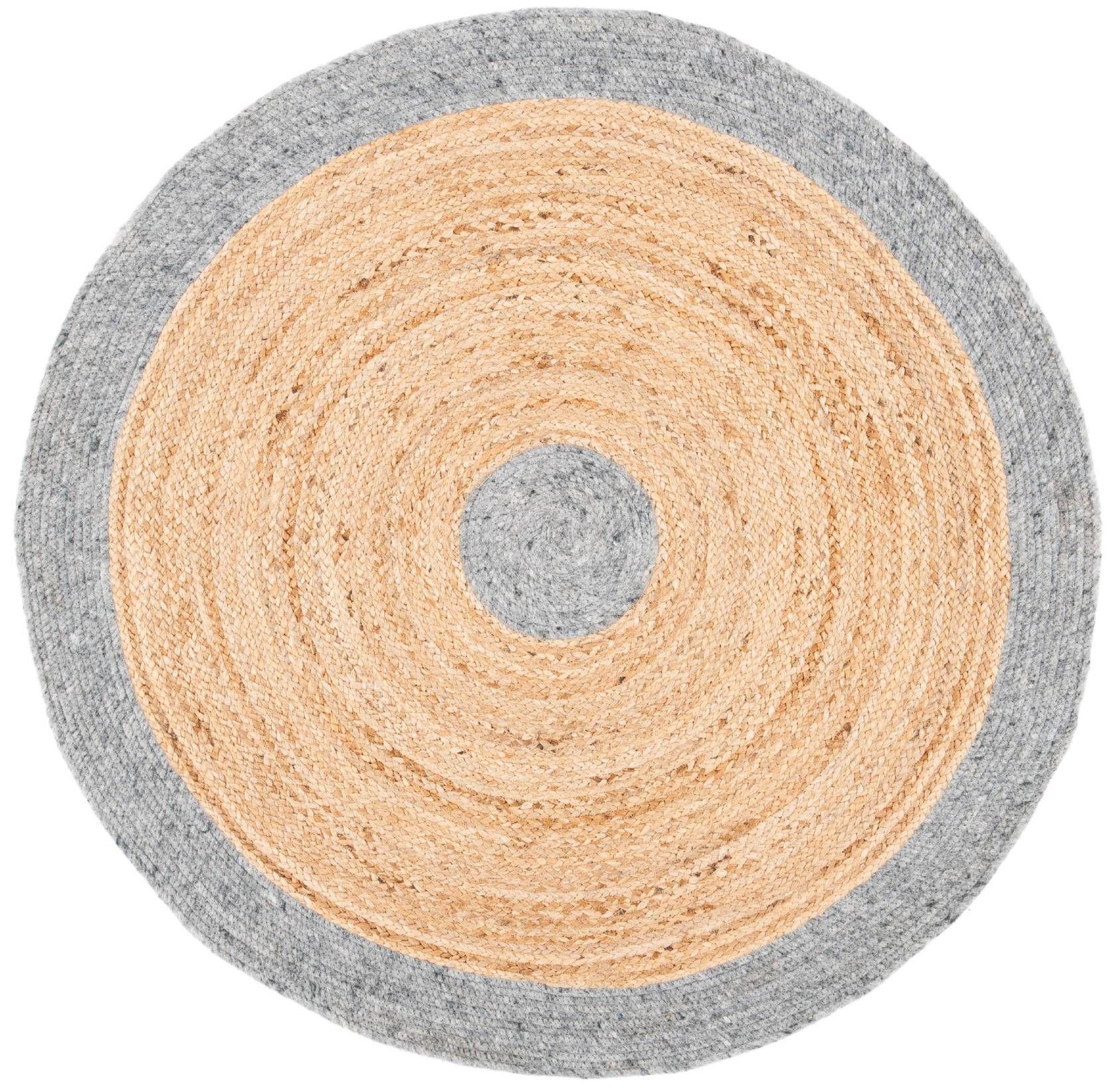 Alfombra Redonda Yute 180 cm Meerut-0