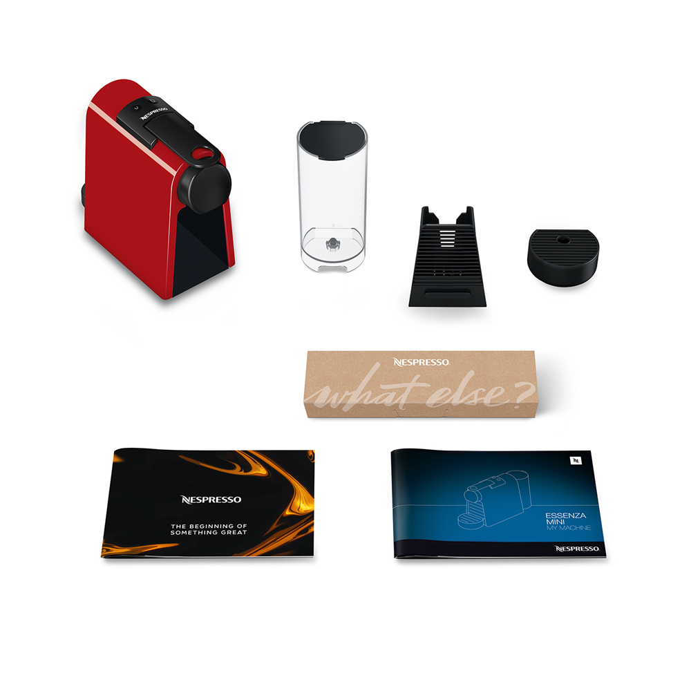 Cafetera Nespresso Essenza Mini Color Rojo-6