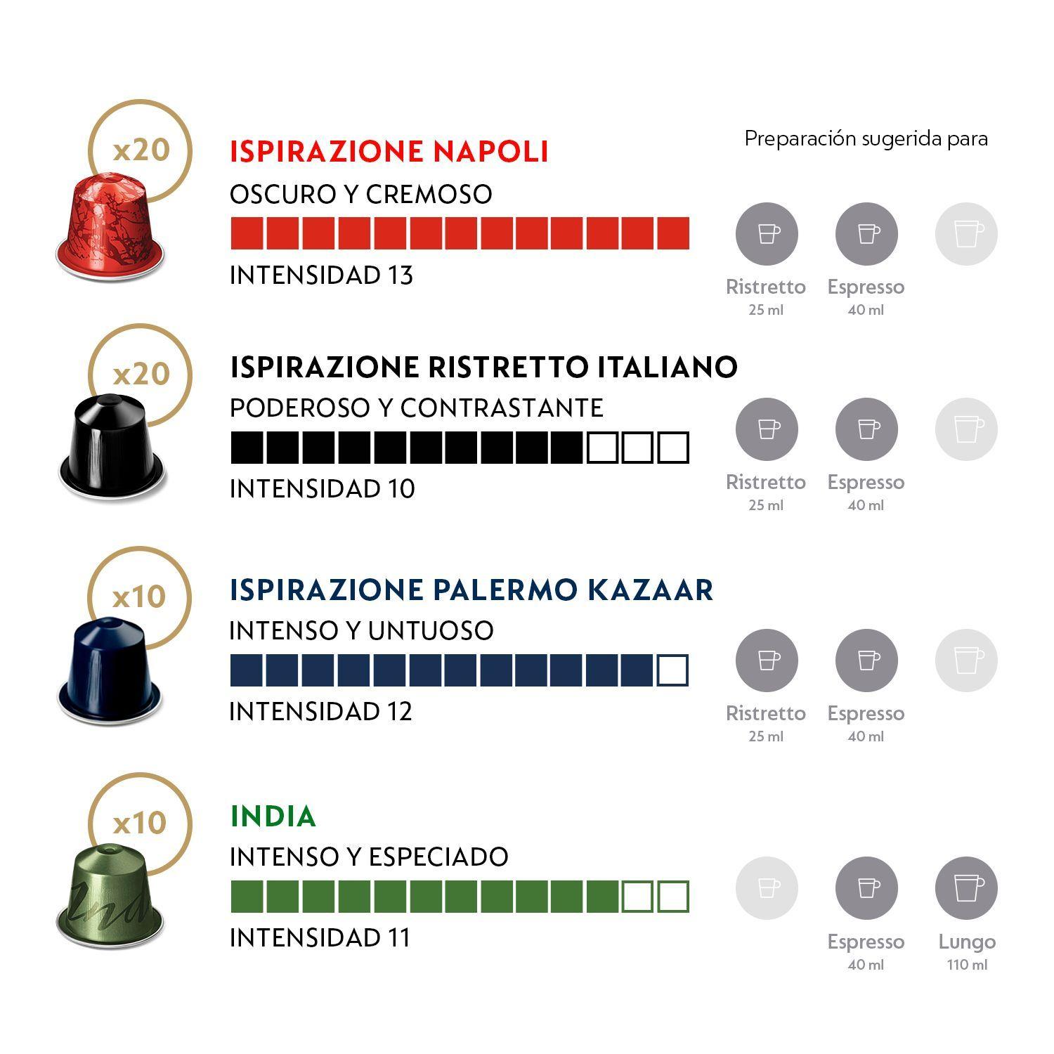 100 Cápsulas De Café Nespresso Pack Intenso-1