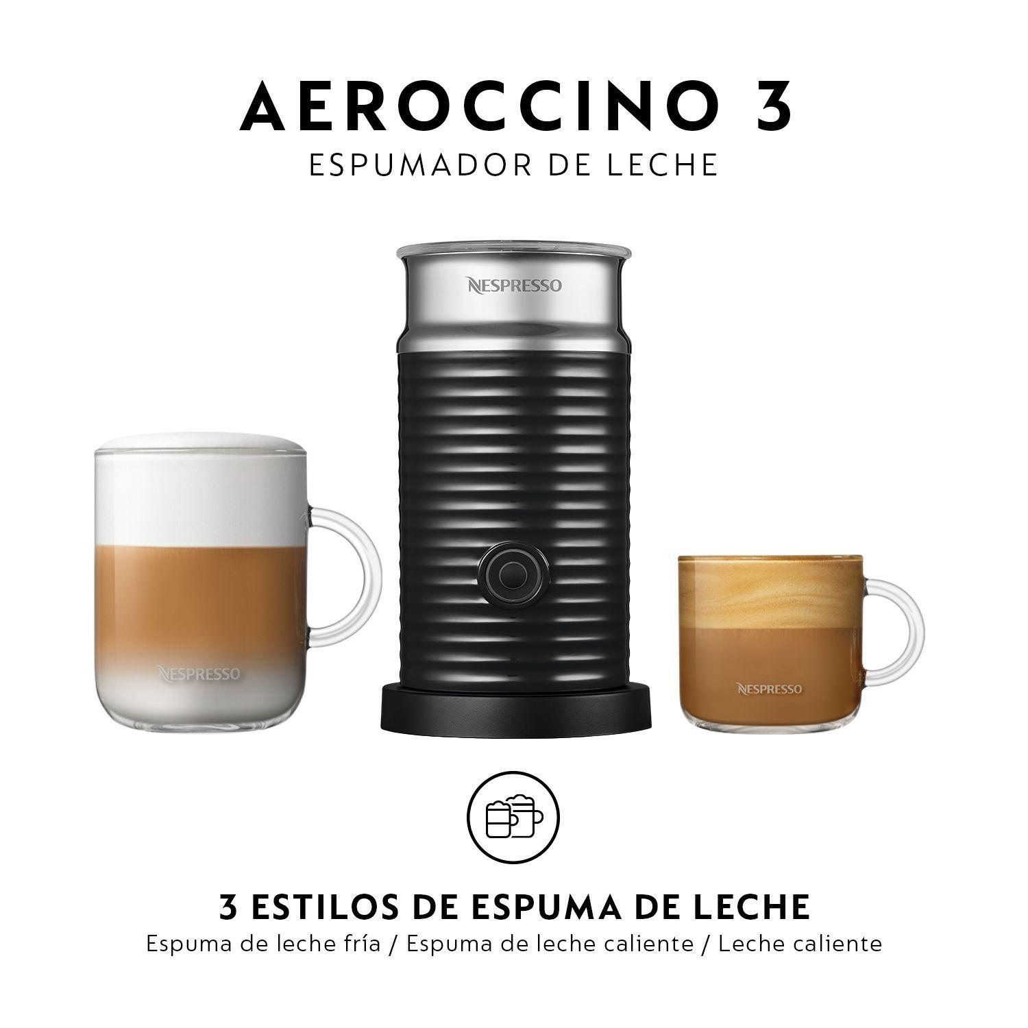  Cafetera Nespresso Vertuo Next con espumador de leche Aeroccino 3-3