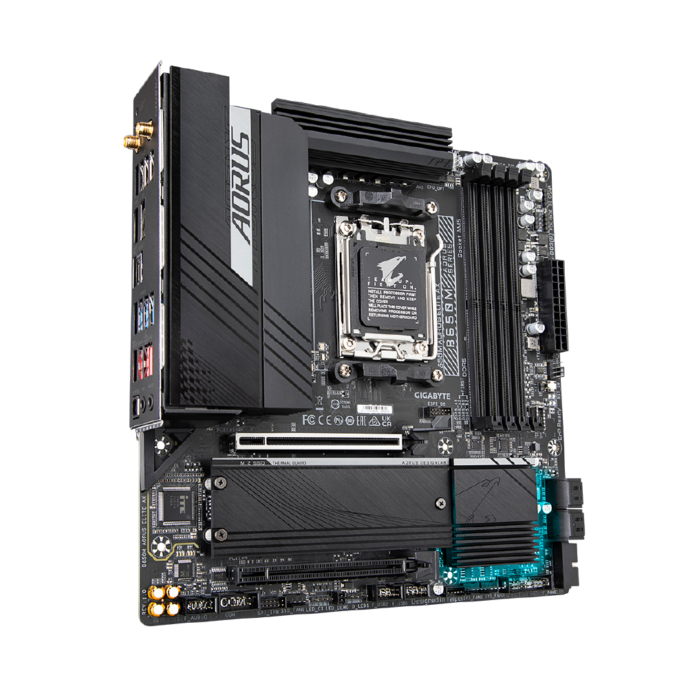 Placa Madre Aorus B650M Elite AX, AM5, DDR5, mATX Dual Chanel-1