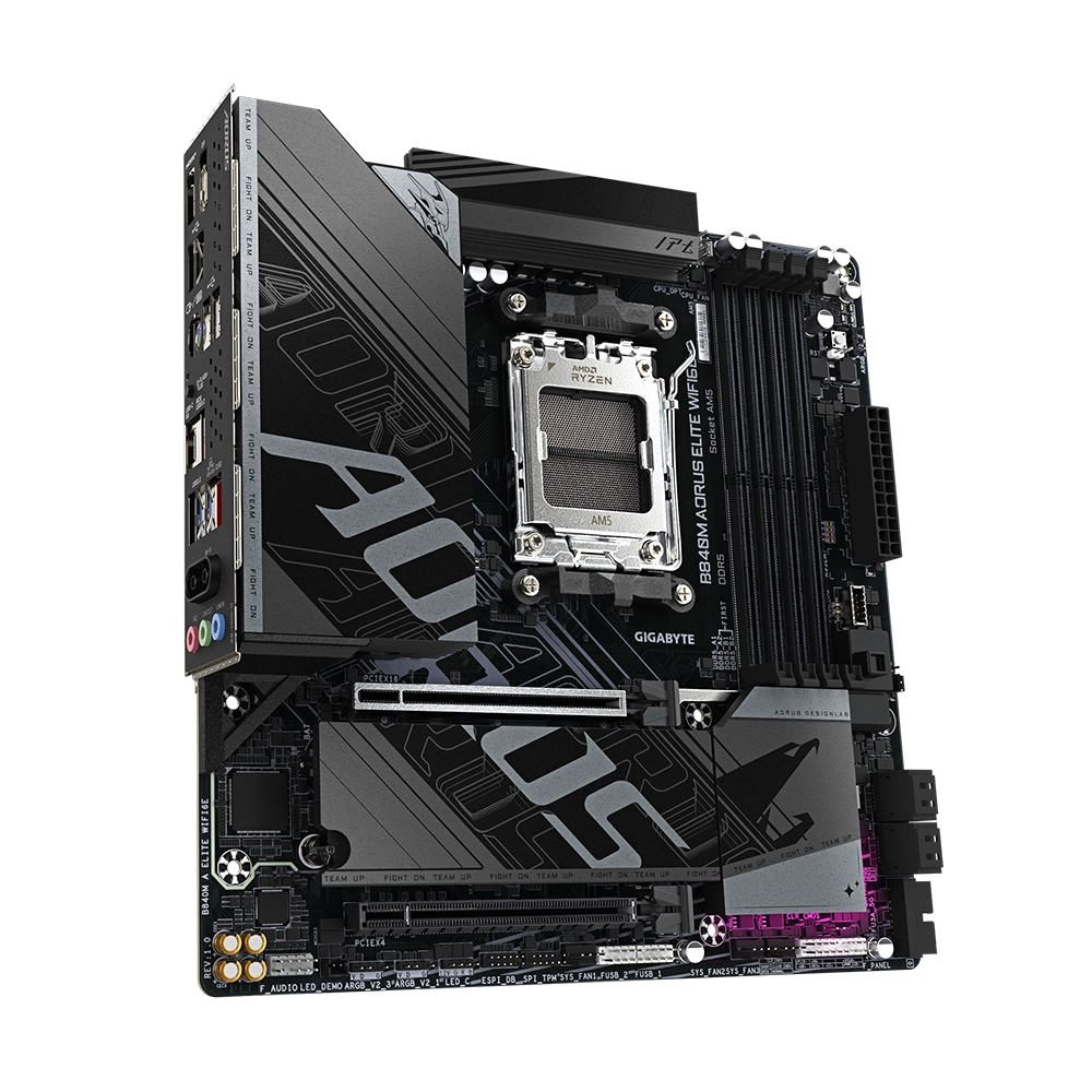   Placa Madre Aorus B840M A ELITE WIFI6E, AMD B840 AM5, DDR5, Micro ATX-1