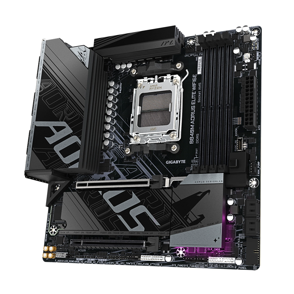   Placa Madre Aorus B840M A ELITE WIFI6E, AMD B840 AM5, DDR5, Micro ATX-2