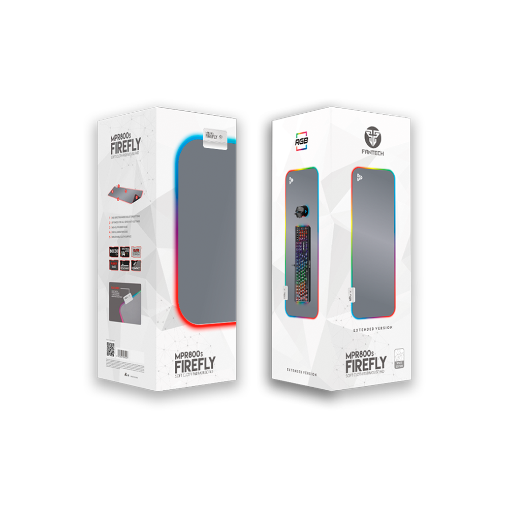 Mousepad Gamer Fantech MPR800 Firefly RGB 78X30CM Space Ed-7