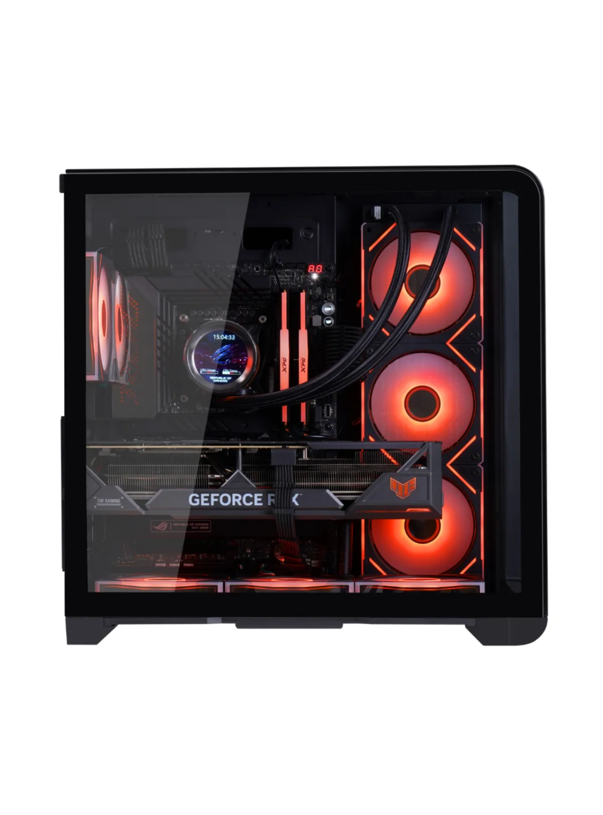 Gabinete Kronos Sky Black RGB ATX, Vidrio Templado, USB 3.0-1