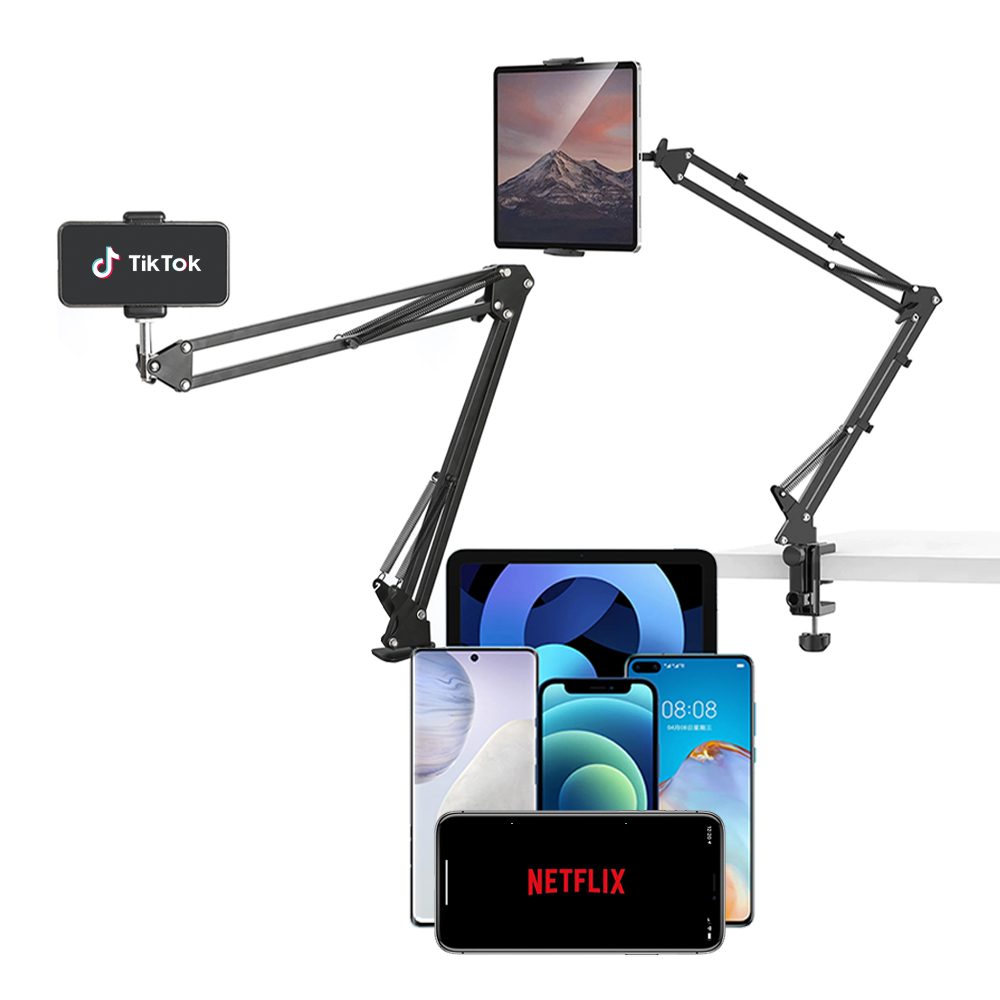Soporte De Teléfono, Tablet Brazo Flexible Universal Escritorio – Especial Telet-0