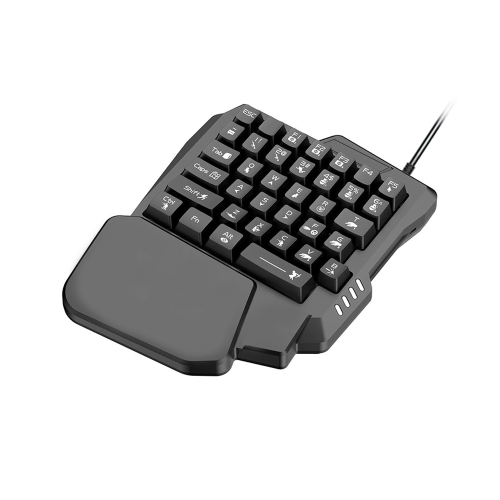 Teclado Gamer G280 de una mano, 35 teclas de membrana, Retroiluminado-0