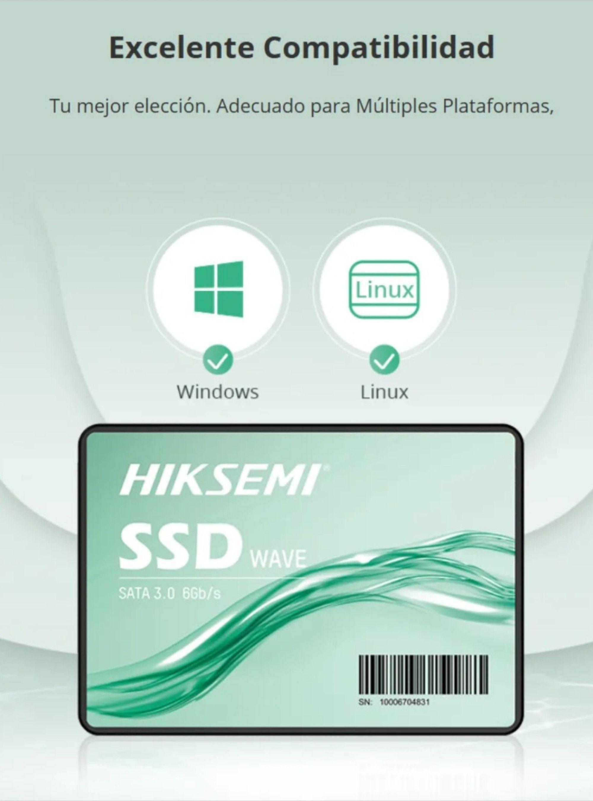 Unidad SSD Hiksemi Wave(s) 240GB 2.5", SATA III, 3D NAND, 460Mb/s-4
