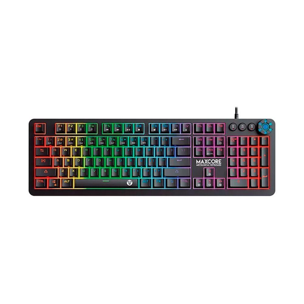 Teclado Gamer Mecánico Max Core MK852 Black, full antighost-0