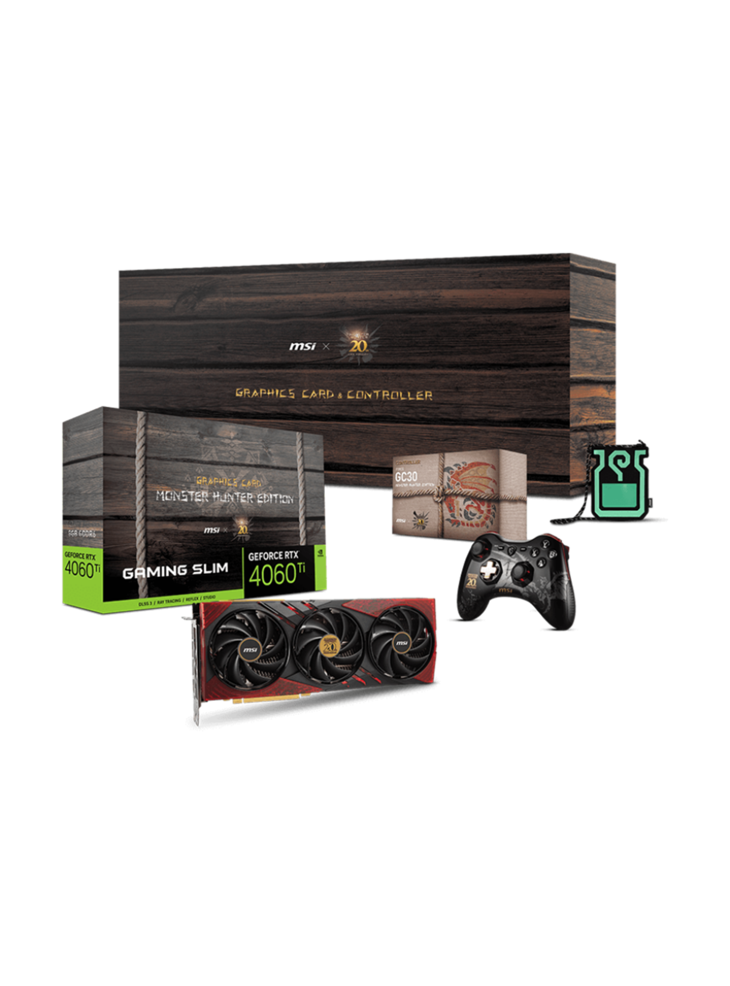 Kit Oferta MSI ensamble armado Pc Monster Hunter: Z790, RTX 4060 TI, Case EATX, AIO 360º + Joystick-2