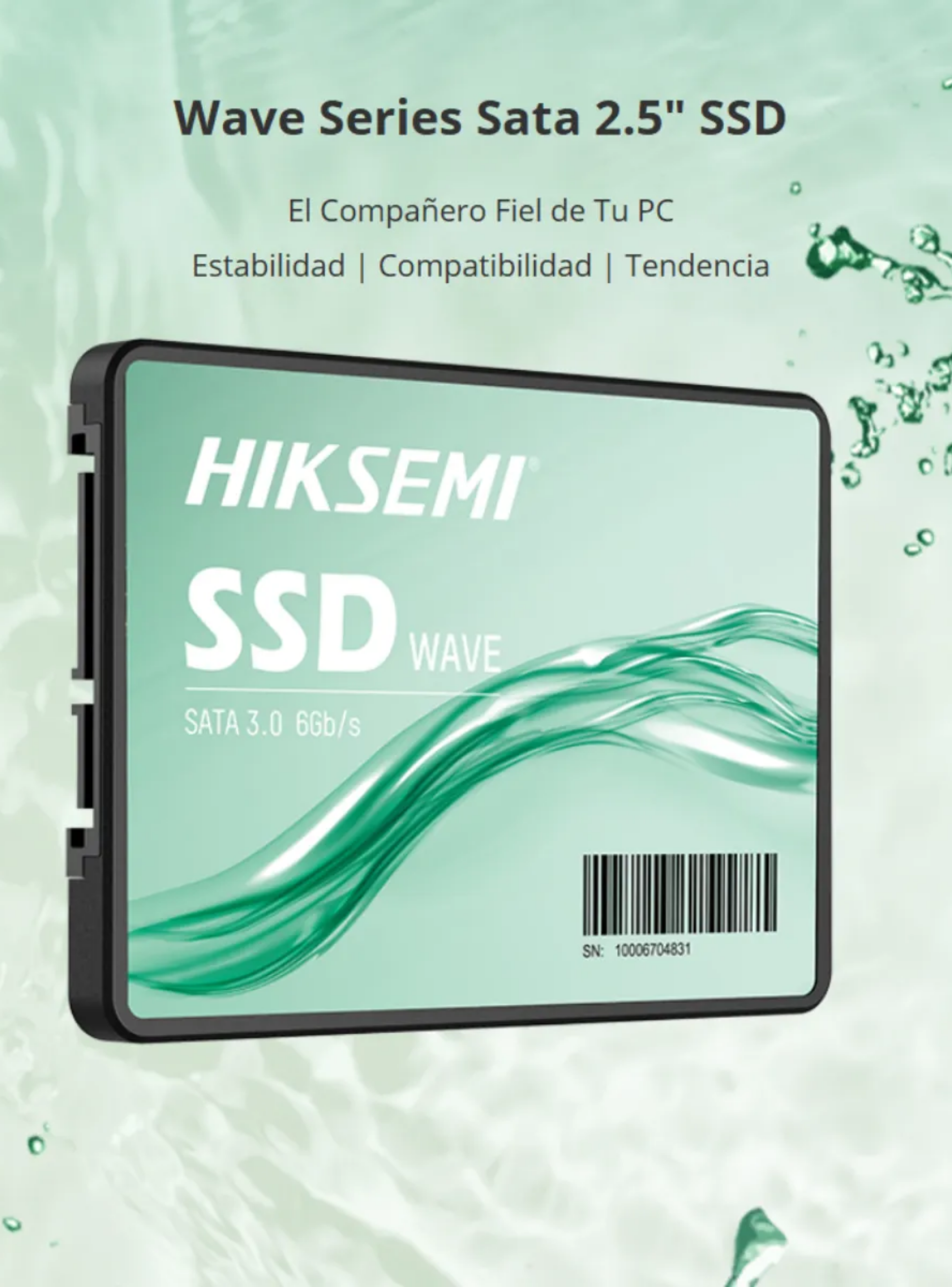 Unidad SSD Hiksemi Wave(s) 1024GB 2.5" SATA III 3D NAND 460Mb/s-3