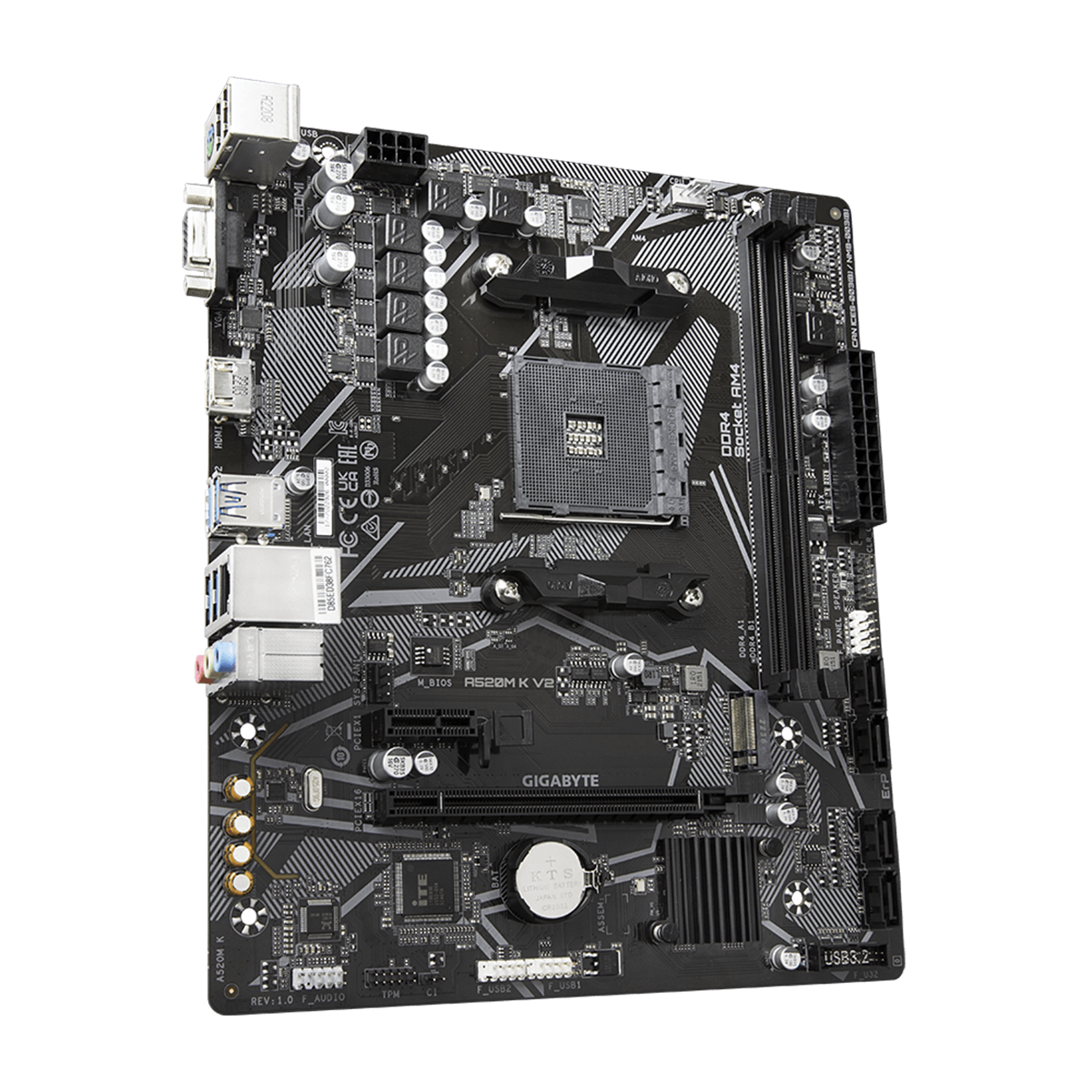 Placa Madre Gigabyte A520M K V2, AM4, DDR4, M.2, microATX-2