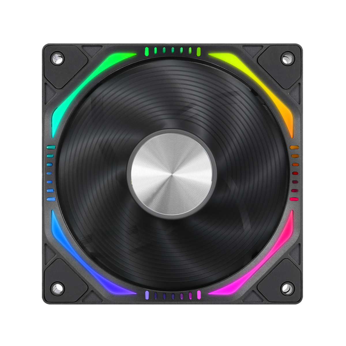 Kit 3 Ventiladores Kronos ARGB Magnéticos Pc, 120mm – Black-3