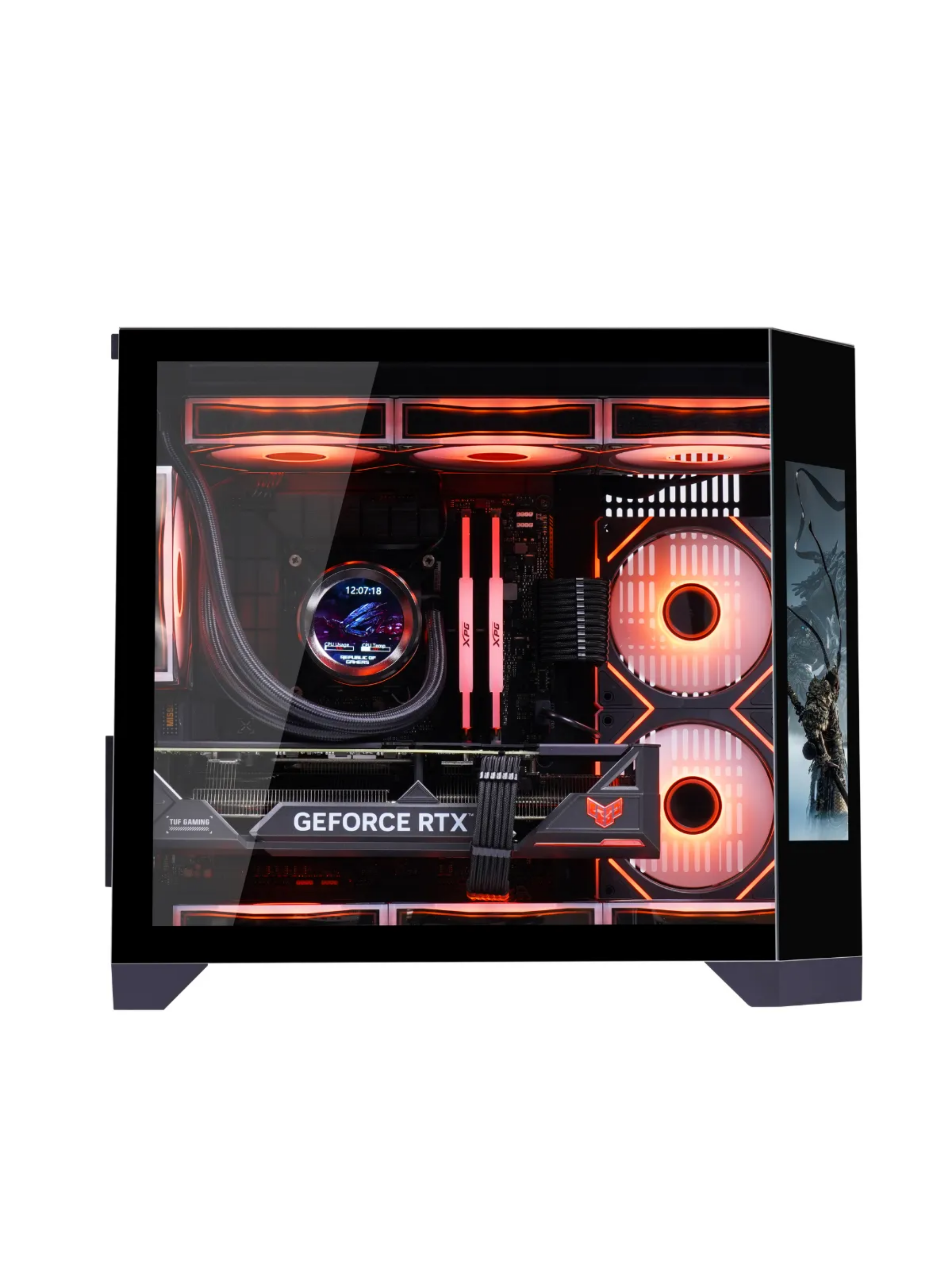 Gabinete Kronos Dreamer Pantalla LED mATX Vidrio Temp USB 3.0-2
