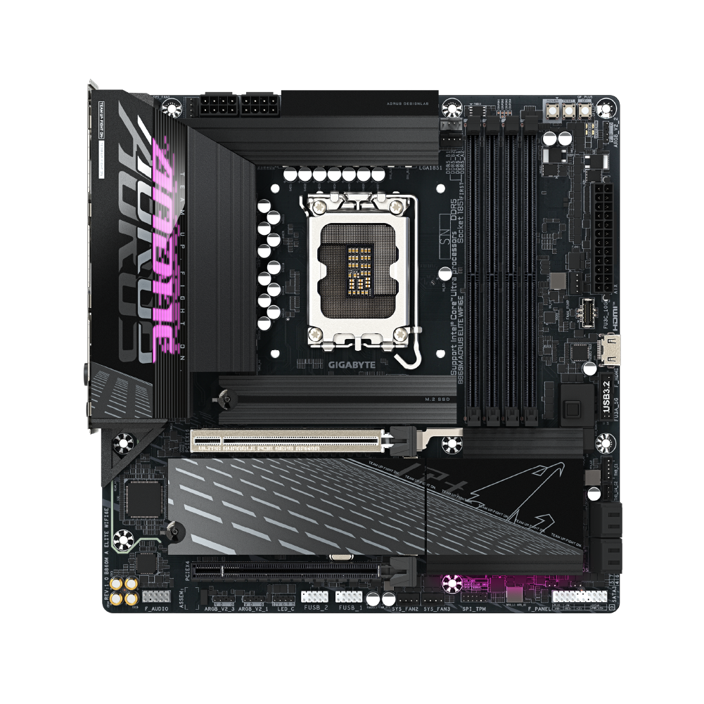 Placa Madre Aorus B860M Elite WIFI6E, Intel LGA1851 DDR5, mATX-3