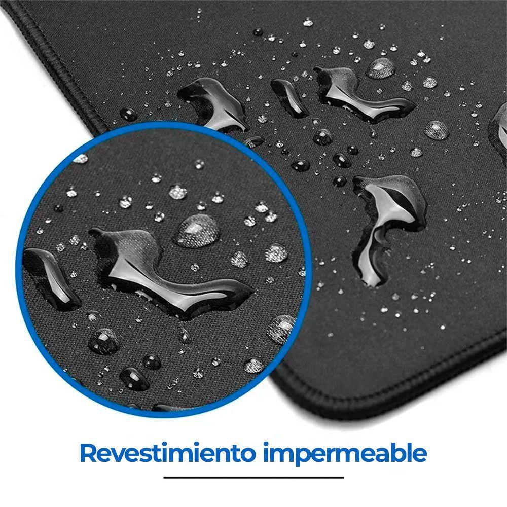 Mouse Pad Kronos XXL Borde Cosido 60x30cm Espesor 4mm, Negro-5